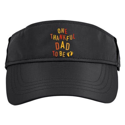 One Thankful Dad To Be Thanksgiving Pregnancy Announcement Adult Drive Performance Visor