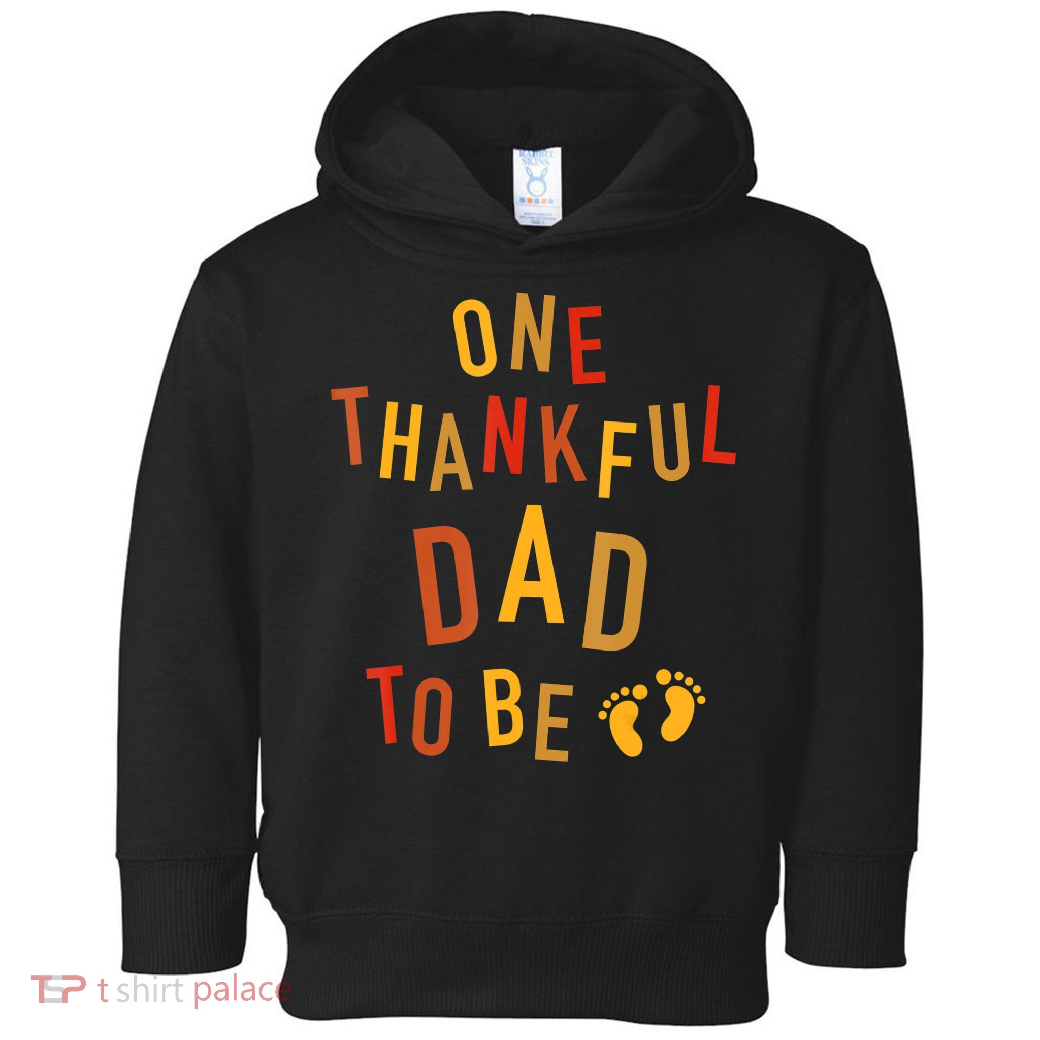 One Thankful Dad To Be Thanksgiving Pregnancy Announcement Toddler Hoodie
