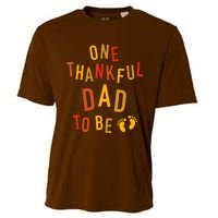 One Thankful Dad To Be Thanksgiving Pregnancy Announcement Cooling Performance Crew T-Shirt