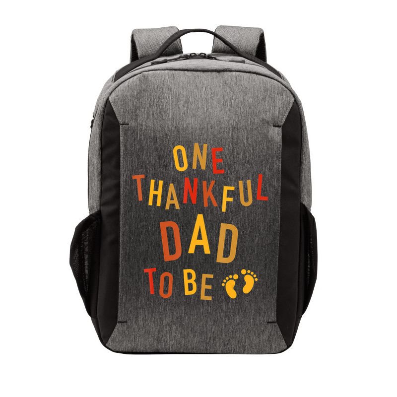 One Thankful Dad To Be Thanksgiving Pregnancy Announcement Vector Backpack