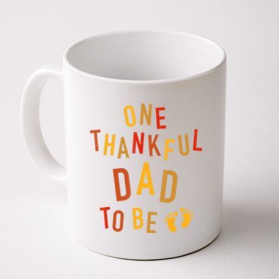 One Thankful Dad To Be Thanksgiving Pregnancy Announcement Coffee Mug