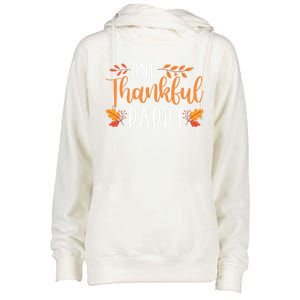 One Thankful Daddy Thanksgiving Day Family Matching Gift Womens Funnel Neck Pullover Hood