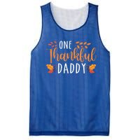 One Thankful Daddy Thanksgiving Day Family Matching Gift Mesh Reversible Basketball Jersey Tank