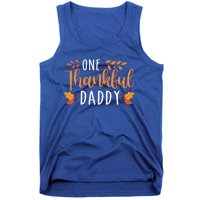 One Thankful Daddy Thanksgiving Day Family Matching Gift Tank Top