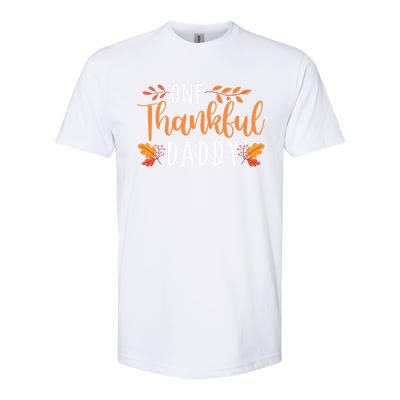 One Thankful Daddy Thanksgiving Day Family Matching Gift Softstyle CVC T-Shirt