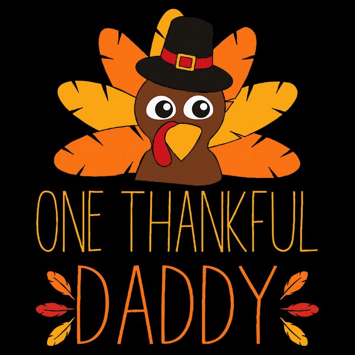 One Thankful Daddy Turkey Thanksgiving Fall  Father Dad Impact Tech Backpack