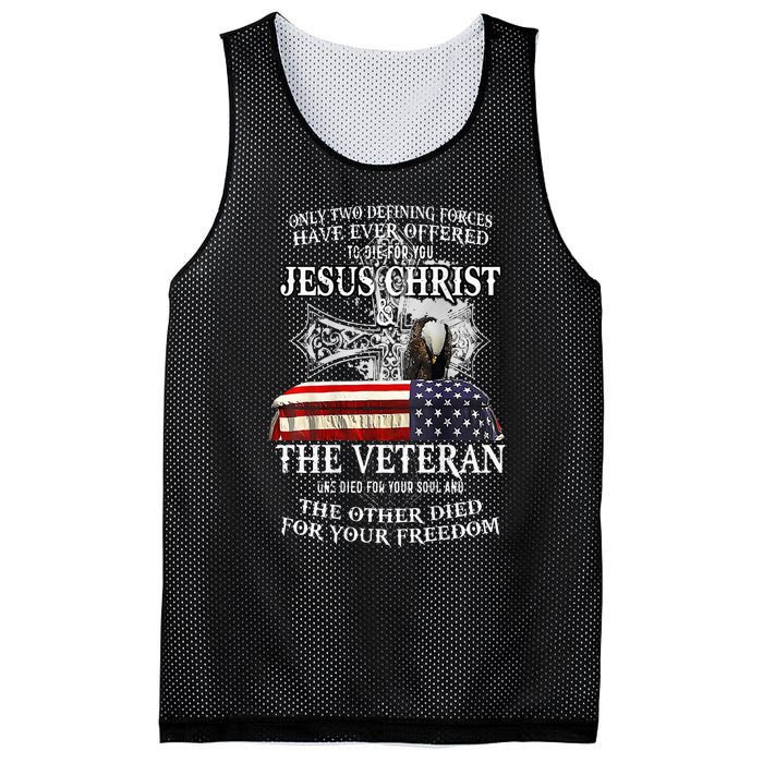 Only Two Defining Forces Have Ever Offered To Die For You Mesh Reversible Basketball Jersey Tank