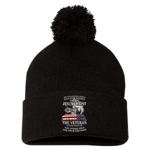 Only Two Defining Forces Have Ever Offered To Die For You Pom Pom 12in Knit Beanie