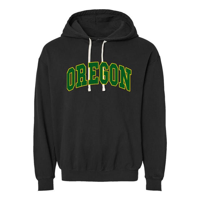 Oregon Throwback Design Garment-Dyed Fleece Hoodie