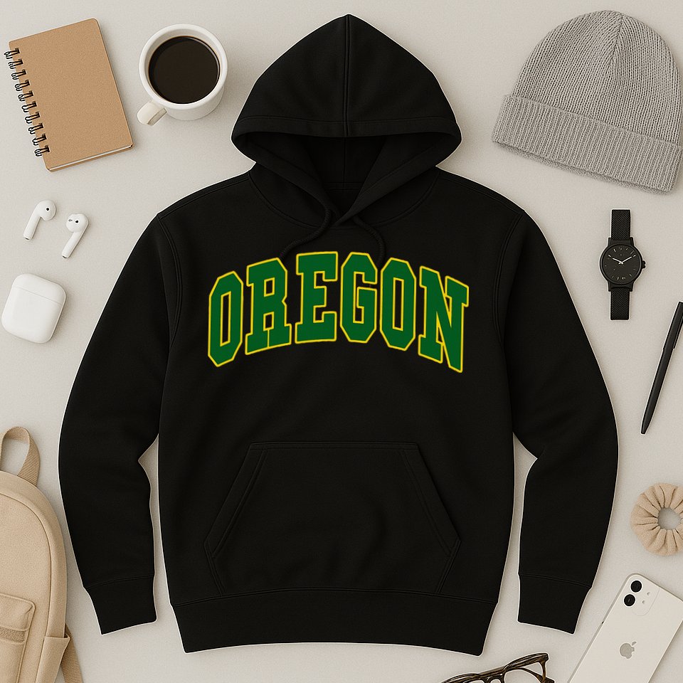 Oregon Throwback Design Hoodie