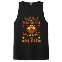 One Thankful Er Nurse Life Thanksgiving Fall PosiCharge Competitor Tank