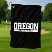 Oregon Track Field Golf Towel