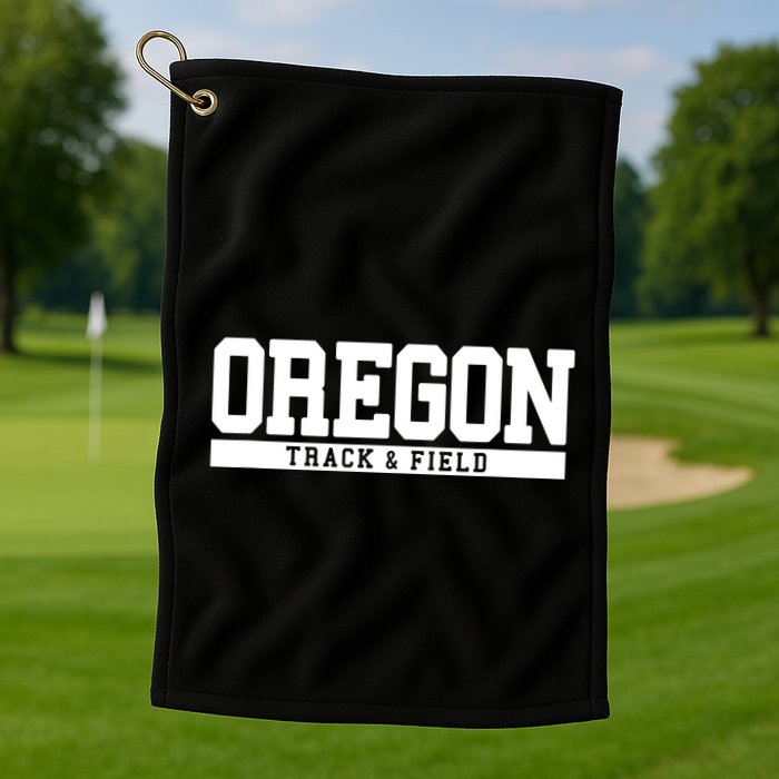 Oregon Track Field Golf Towel