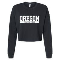 Oregon Track Field Cropped Pullover Crew