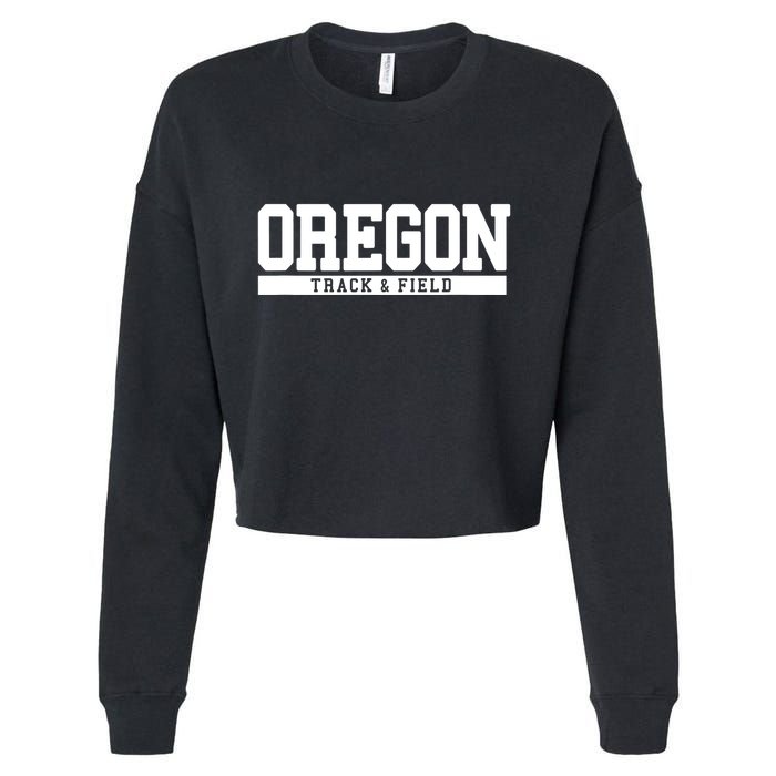 Oregon Track Field Cropped Pullover Crew