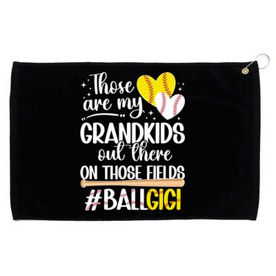 On Those Fields Ball Gigi Softball Baseball Gigi Grandma Gift Grommeted Golf Towel