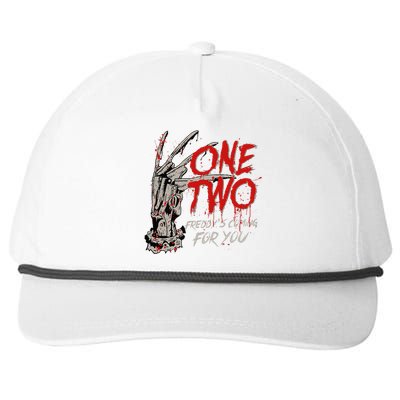 One Two FreddyyS Coming For You Snapback Five-Panel Rope Hat