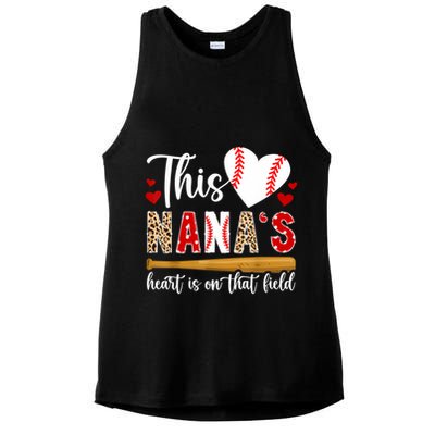 On That Field Baseball Nana Of A Baseball Player Nana Ladies PosiCharge Tri-Blend Wicking Tank