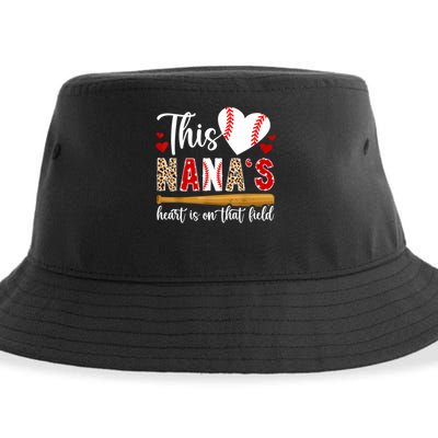 On That Field Baseball Nana Of A Baseball Player Nana Sustainable Bucket Hat