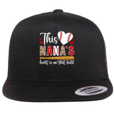 On That Field Baseball Nana Of A Baseball Player Nana Flat Bill Trucker Hat