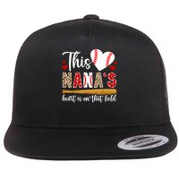 On That Field Baseball Nana Of A Baseball Player Nana Flatbill Hat