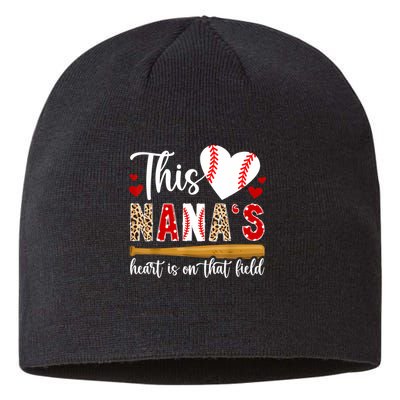 On That Field Baseball Nana Of A Baseball Player Nana Sustainable Beanie
