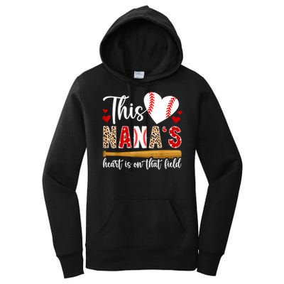On That Field Baseball Nana Of A Baseball Player Nana Women's Pullover Hoodie