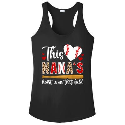 On That Field Baseball Nana Of A Baseball Player Nana Ladies PosiCharge Competitor Racerback Tank