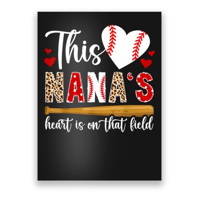 On That Field Baseball Nana Of A Baseball Player Nana Poster