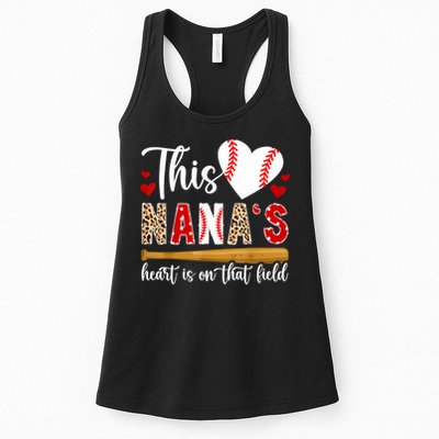On That Field Baseball Nana Of A Baseball Player Nana Womens Tank Top