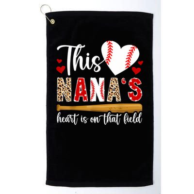On That Field Baseball Nana Of A Baseball Player Nana Golf Towel