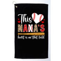On That Field Baseball Nana Of A Baseball Player Nana Golf Towel