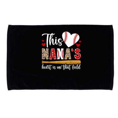 On That Field Baseball Nana Of A Baseball Player Nana Microfiber Hand Towel