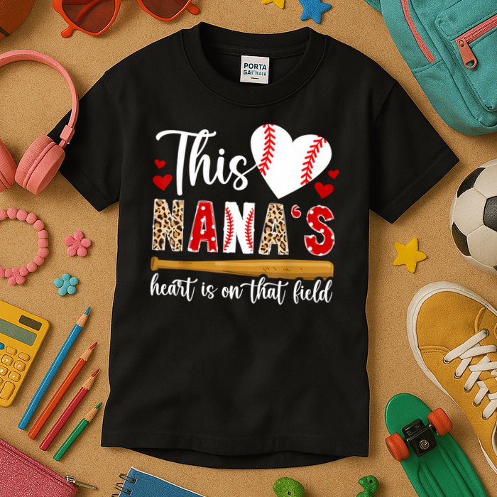 On That Field Baseball Nana Of A Baseball Player Nana Kids T-Shirt