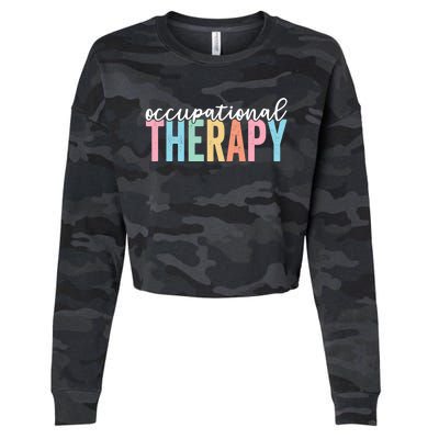 Occupational Therapy Funny OT Therapist Assistant Cropped Pullover Crew