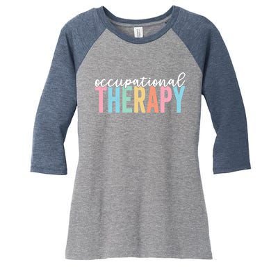 Occupational Therapy Funny OT Therapist Assistant Women's Tri-Blend 3/4-Sleeve Raglan Shirt