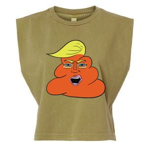 Orange Turd Funny President Trump Funny Political Garment-Dyed Women's Muscle Tee