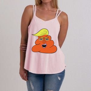 Orange Turd Funny President Trump Funny Political Women's Strappy Tank