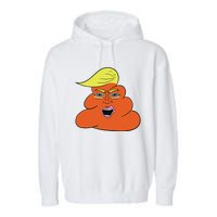 Orange Turd Funny President Trump Funny Political Garment-Dyed Fleece Hoodie