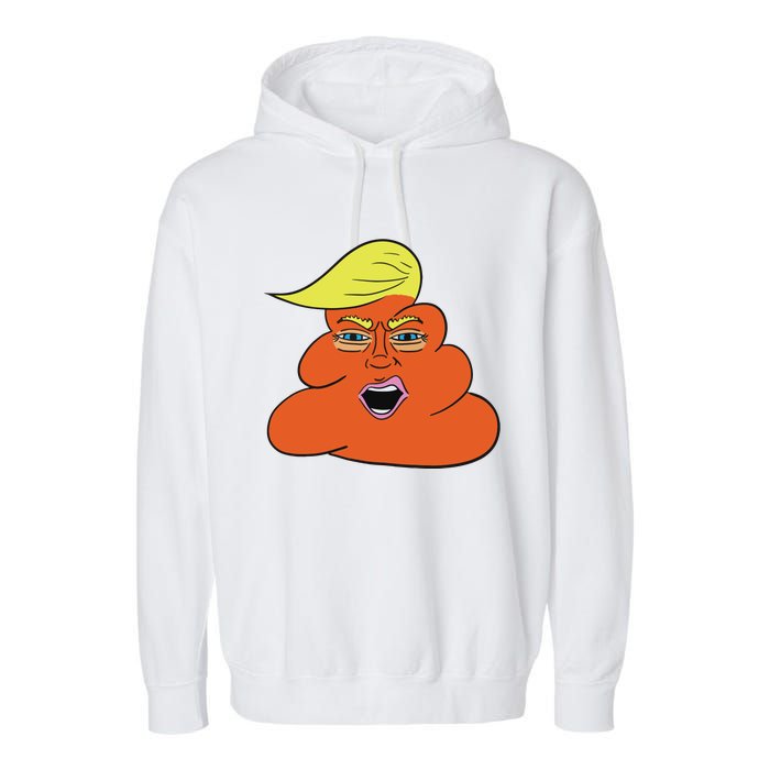 Orange Turd Funny President Trump Funny Political Garment-Dyed Fleece Hoodie