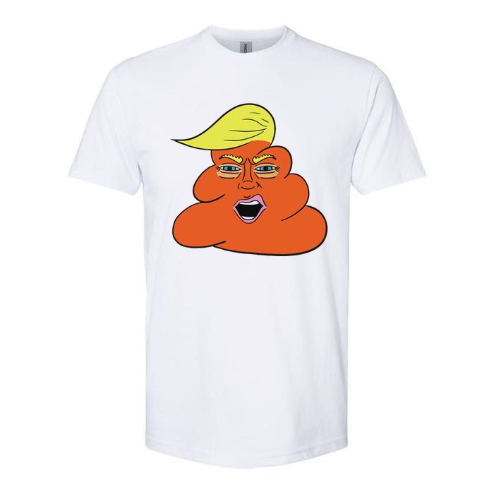 Orange Turd Funny President Trump Funny Political Softstyle CVC T-Shirt