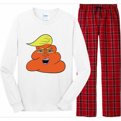 Orange Turd Funny President Trump Funny Political Long Sleeve Pajama Set