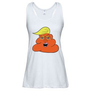 Orange Turd Funny President Trump Funny Political Ladies Essential Flowy Tank