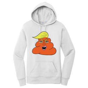 Orange Turd Funny President Trump Funny Political Women's Pullover Hoodie