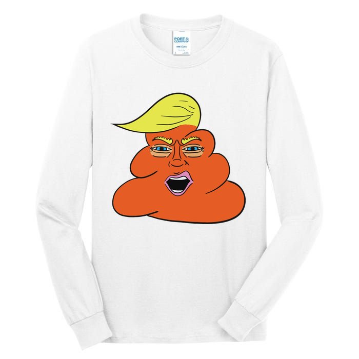 Orange Turd Funny President Trump Funny Political Tall Long Sleeve T-Shirt