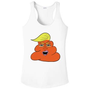 Orange Turd Funny President Trump Funny Political Ladies PosiCharge Competitor Racerback Tank