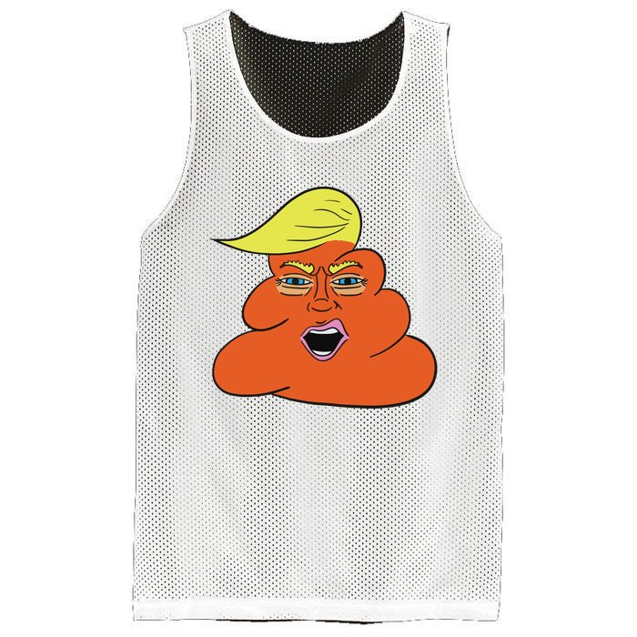 Orange Turd Funny President Trump Funny Political Mesh Reversible Basketball Jersey Tank