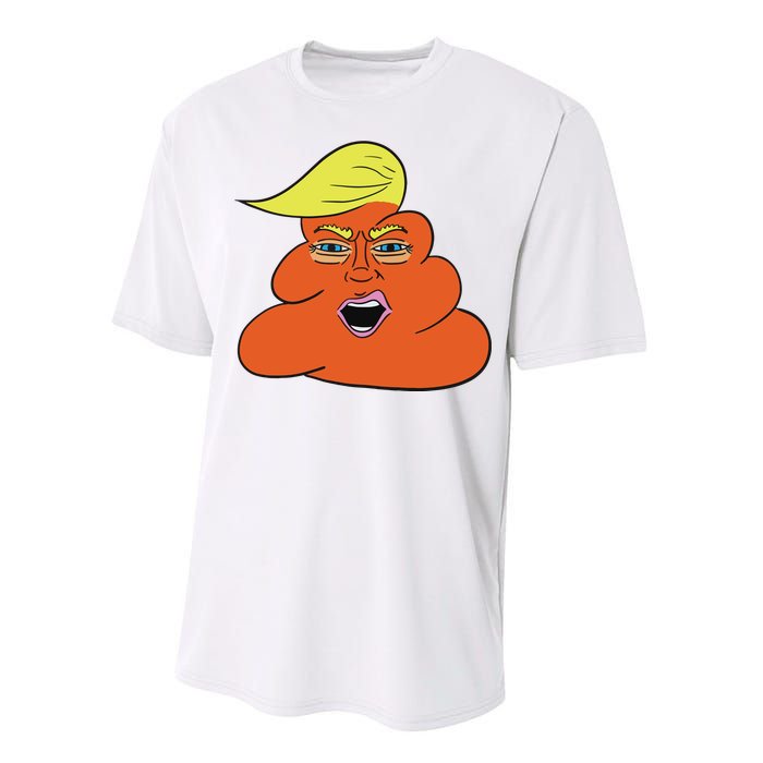 Orange Turd Funny President Trump Funny Political Performance Sprint T-Shirt