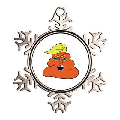 Orange Turd Funny President Trump Funny Political Metallic Star Ornament