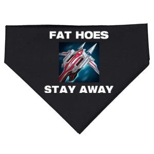 Offense Taken Fat Hoes Stay Away USA-Made Doggie Bandana